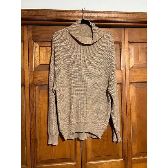Wilfred Women's Montpellier Turtleneck Sweater Heather Constant Camel Size M - Picture 2 of 10